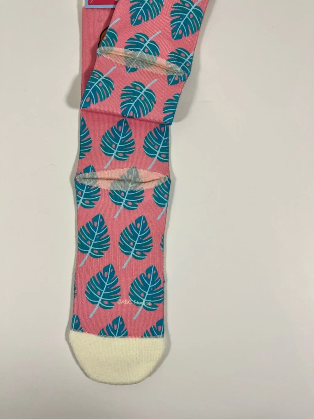 NWT Hallmark Blanche Golden Girls Don’t I Have a Cute Pair Socks Pink Leaf OS